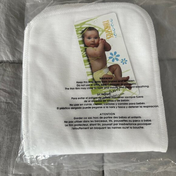 NEW and sealed, 2-pack Thirsties diaper hemp inserts, made in USA - Picture 7 of 7